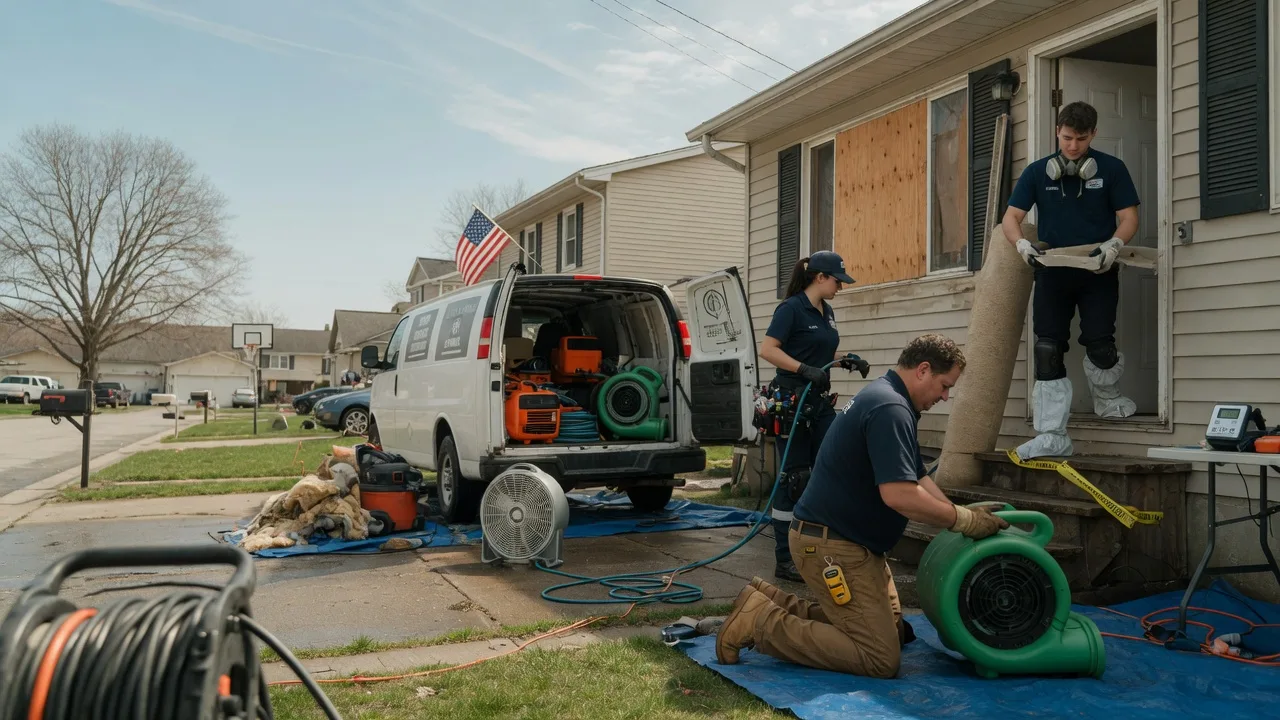 Water Damage Restoration in Walsh, IL near me